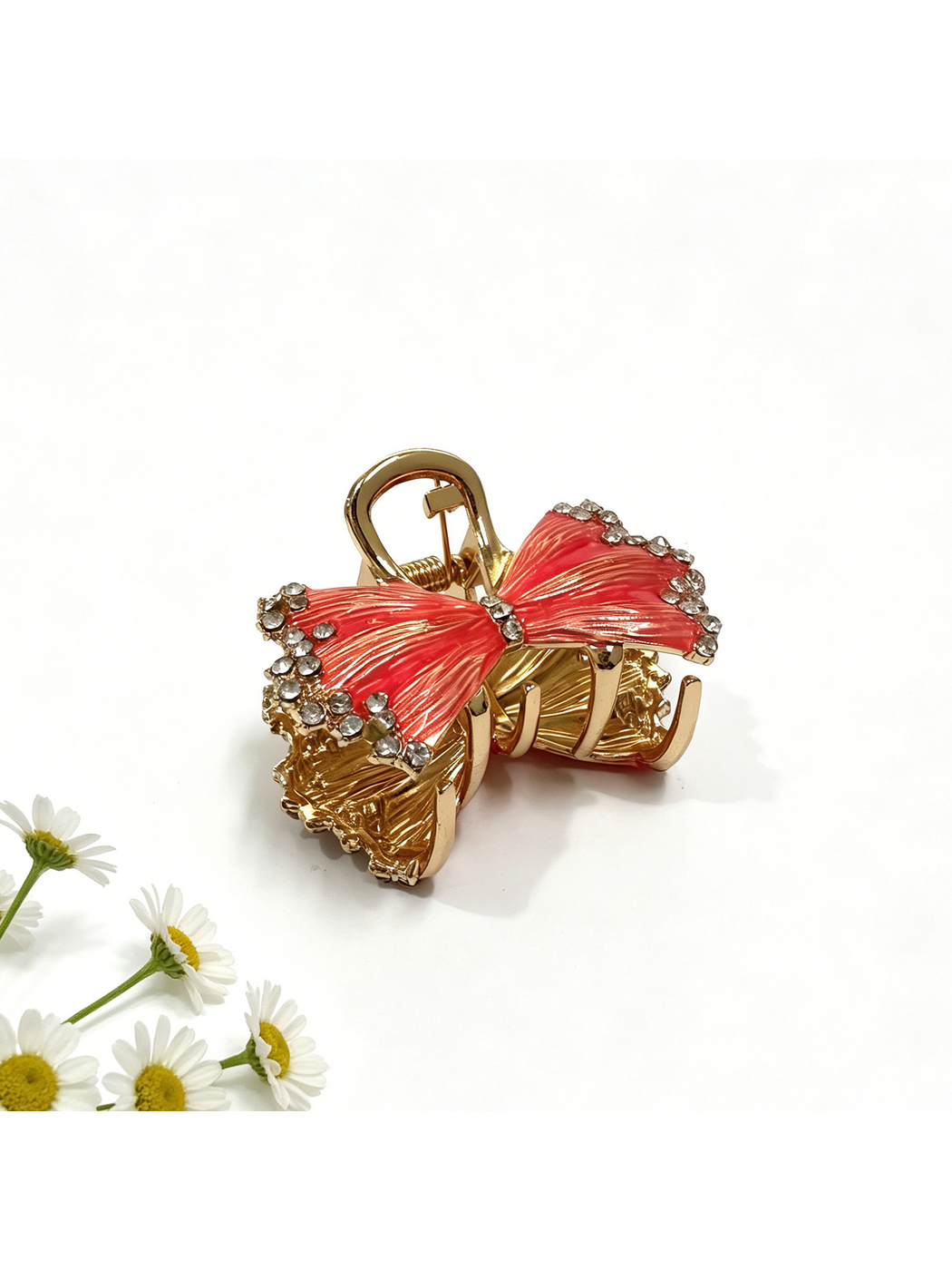 Beau - Bow Shape Glossy Alloy Hair Claw Clip