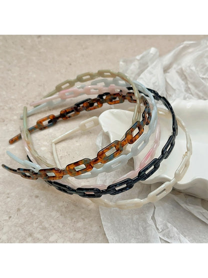 Gifty - Acetate Chain Link Irregular Shape Headband