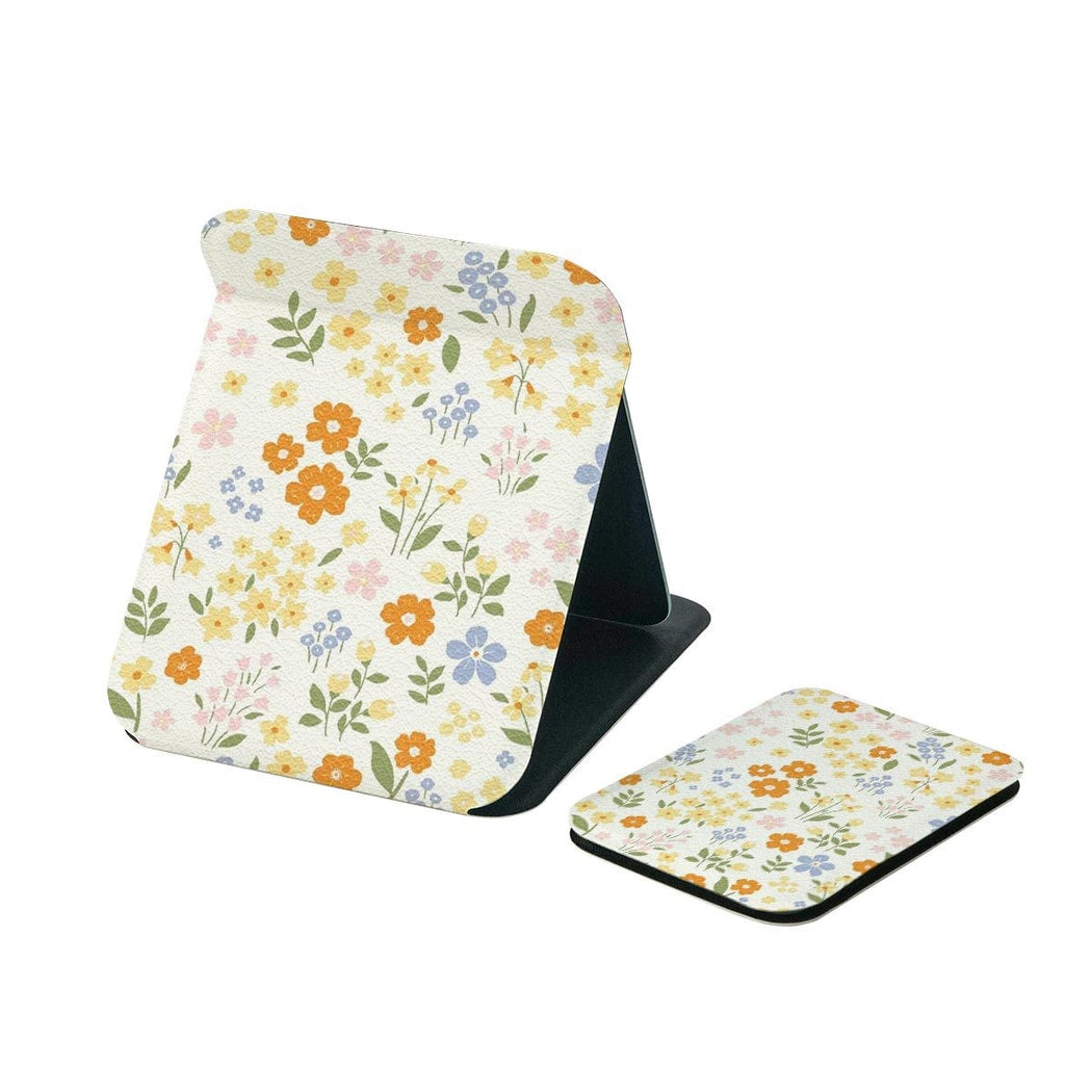 Mirroray - Floral Double-Sided Print Folding Makeup Mirror