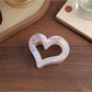 Beau - Iridescent Heart Shaped Claw Clip