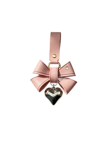 Keypus - Cartoon Bow PU Alloy Pendant Bag Charm Keychain