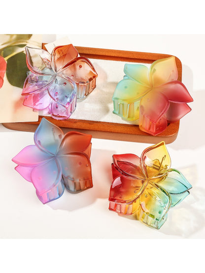 Beau - Five Leaf Flower Gradient Hair Clip