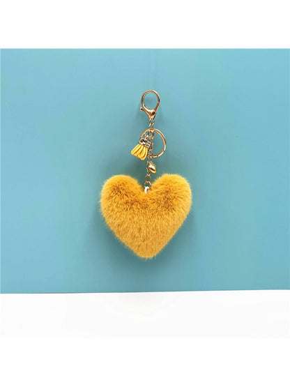 Keypus - Plush Heart Shaped Bag Charm Keychain
