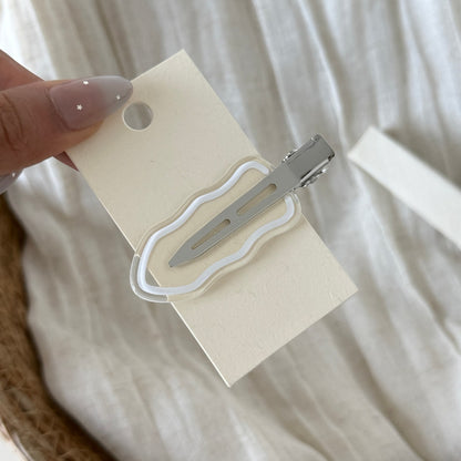 Beau - Plastic Alloy Irregular Wave Side Hair Clip