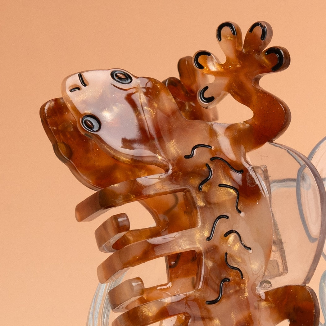 Beau - Gecko Design Motif Claw Clip