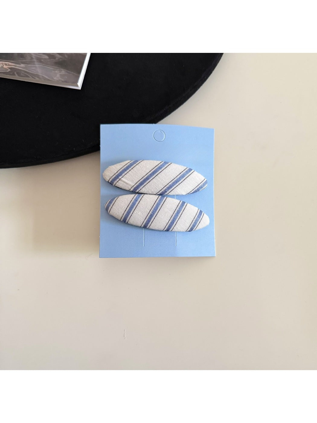 Beau - Classy Blue Plaid Hair Clip