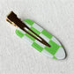 Beau - Geometric Checker Acetate Side Hair Clip