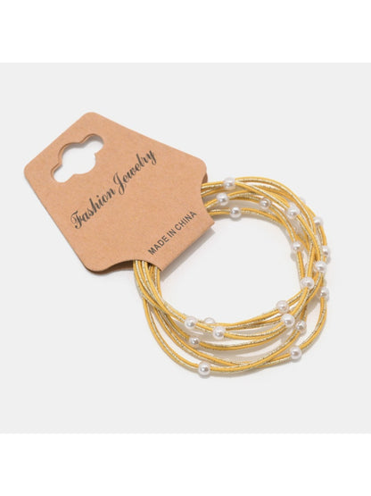 Gifty - Macaron Colored Beaded Hair Ties