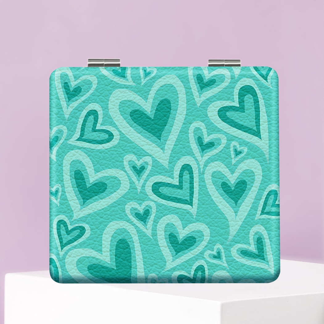 Mirroray - Y2K Leopard Print Folding Compact Makeup Mirror