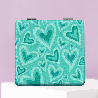 Mirroray - Y2K Leopard Print Folding Compact Makeup Mirror