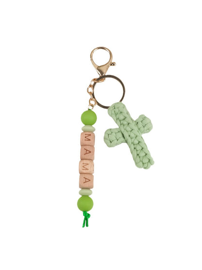 Keypus - Cross Shaped Letter Pattern Keychain