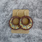 Earedge - Elegant Wooden Sunflower Earrings