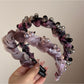 Gifty - Irregular Beaded Sheer Fabric Headband