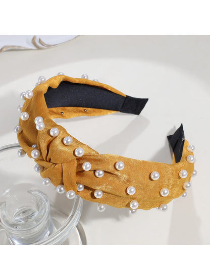 Gifty - Women's Knotted Fabric Wide Headband