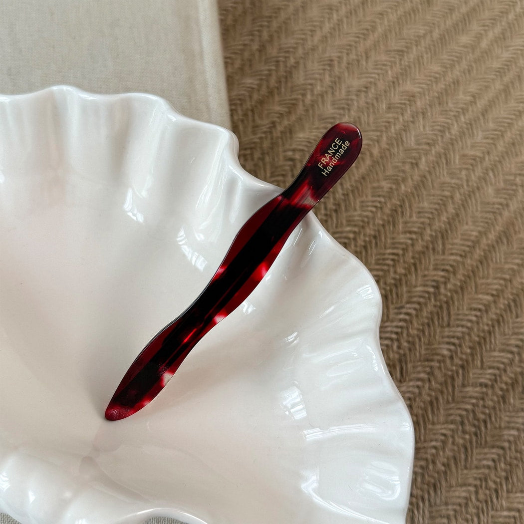 Beau - Wavy Acetate Fiber French Barrette