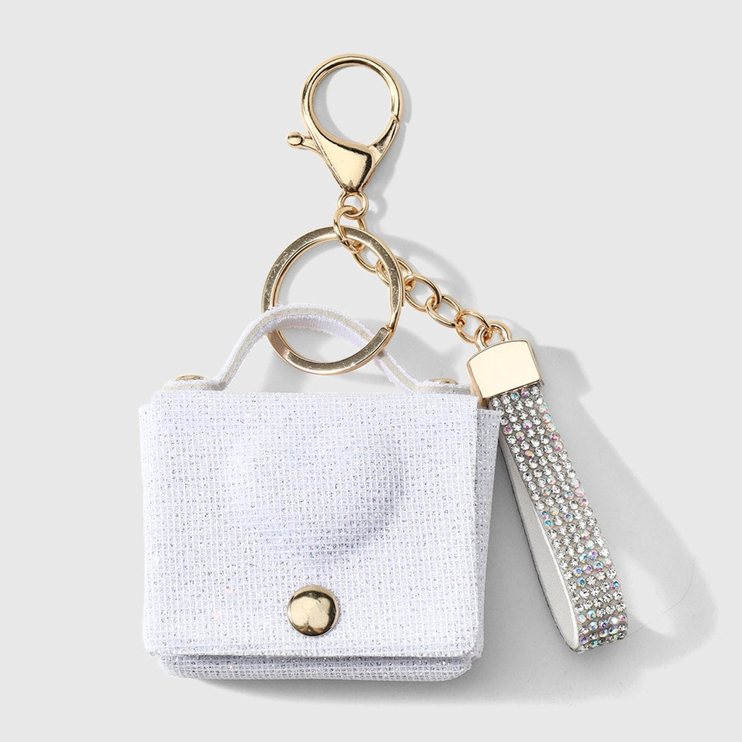 Keypus - Sparkly Heart Mini Bag Design Keychain
