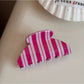 Beau - Colorful Stripe Pattern Acrylic Claw Clip