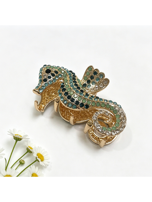 Beau - Parrot Shape Rhinestone Alloy Claw Clip