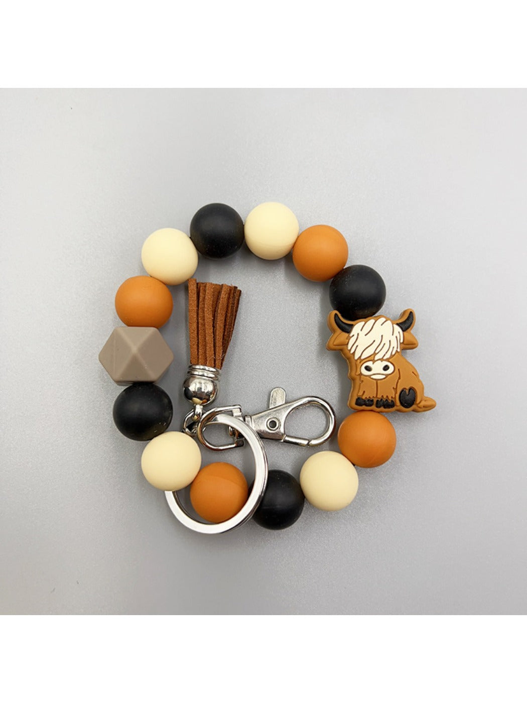 Keypus - Cartoon Animal Tassel Silicone Keychain