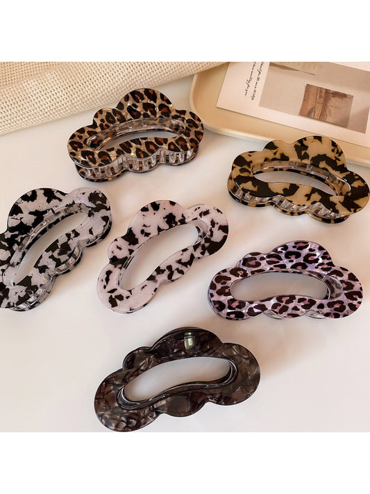 Beau - Leopard Print Cloud Claw Clip