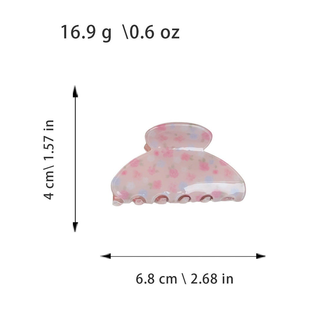 Patterned hair claw clip dimensions