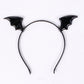 Black bat wing headband