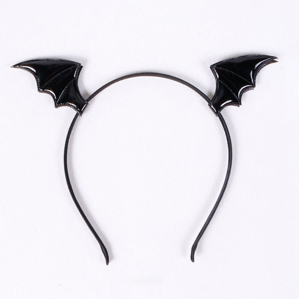 Black bat wing headband