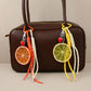 Keypus - PVC Lemon Shaped Rope Bag Charm Keychain