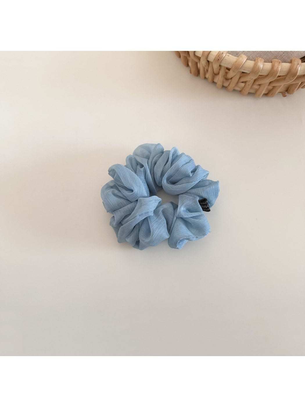 Gifty - Solid Color Ruffled Chiffon Scrunchie