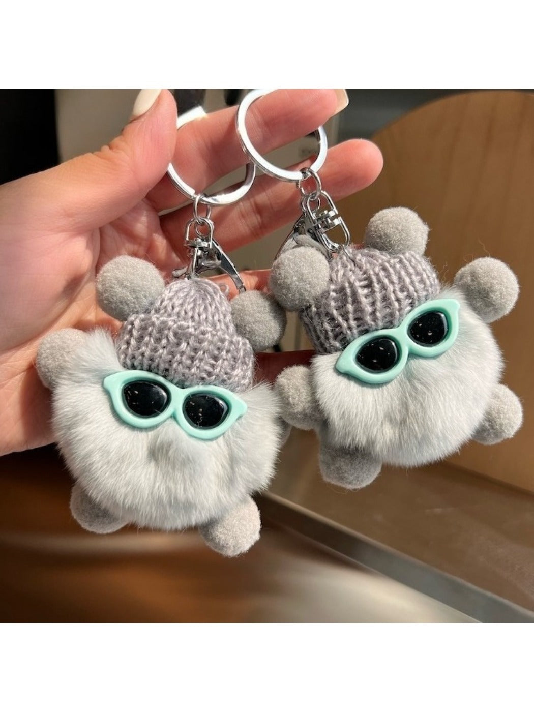 Keypus - Cute Black Coal Ball Elf Keychain