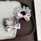 Gifty - Ruffled Polka Dot Bow Design Scrunchie