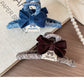 Beau - Velvet Bow Claw Clip