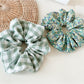 Gifty - Floral Checkered Hair Scrunchie