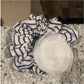 Gifty - Rose Accent Striped Fabric Scrunchie