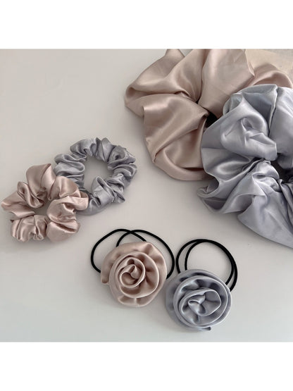 Gifty - Satin 3D Flower Hair Tie