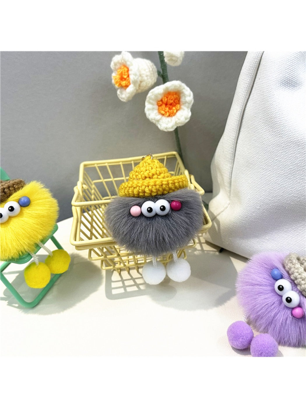Keypus - Cute Quirky Soot Sprite Keychain