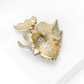 Brovia - Simple Fish Rhinestone Accent Alloy Brooch