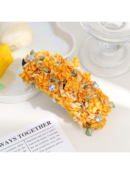 Beau - Sweet Floral Polyester Hair Clip