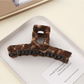 Beau - Retro Plaid Geometric Wrapped Claw Clip