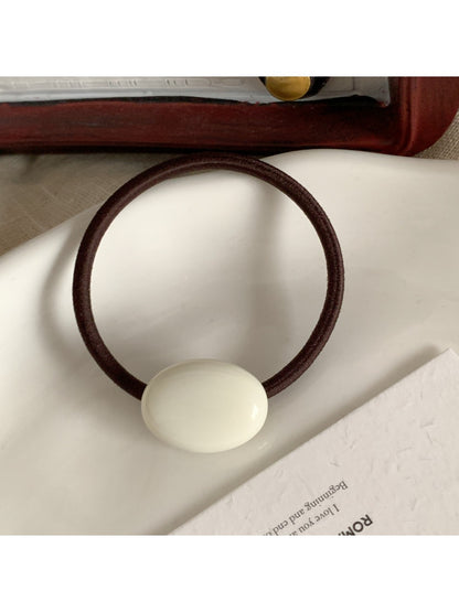 Gifty - Solid Color Oval Hair Tie