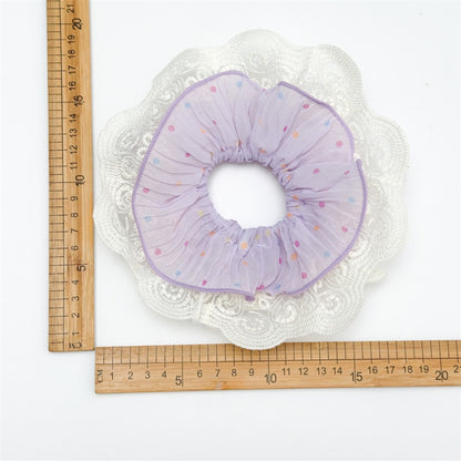 Gifty - Sweet Style Pleated Polka Dot Scrunchie