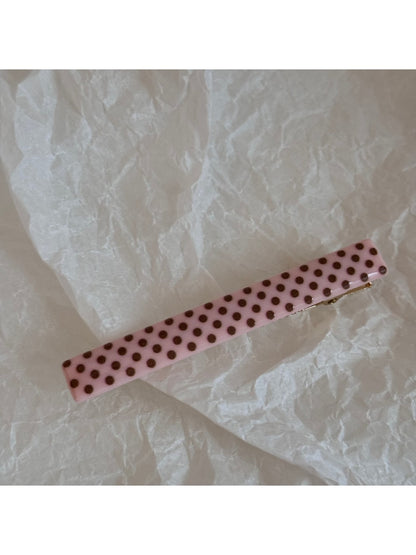 Beau - Polka Dot Straight Bar Side Hair Clip