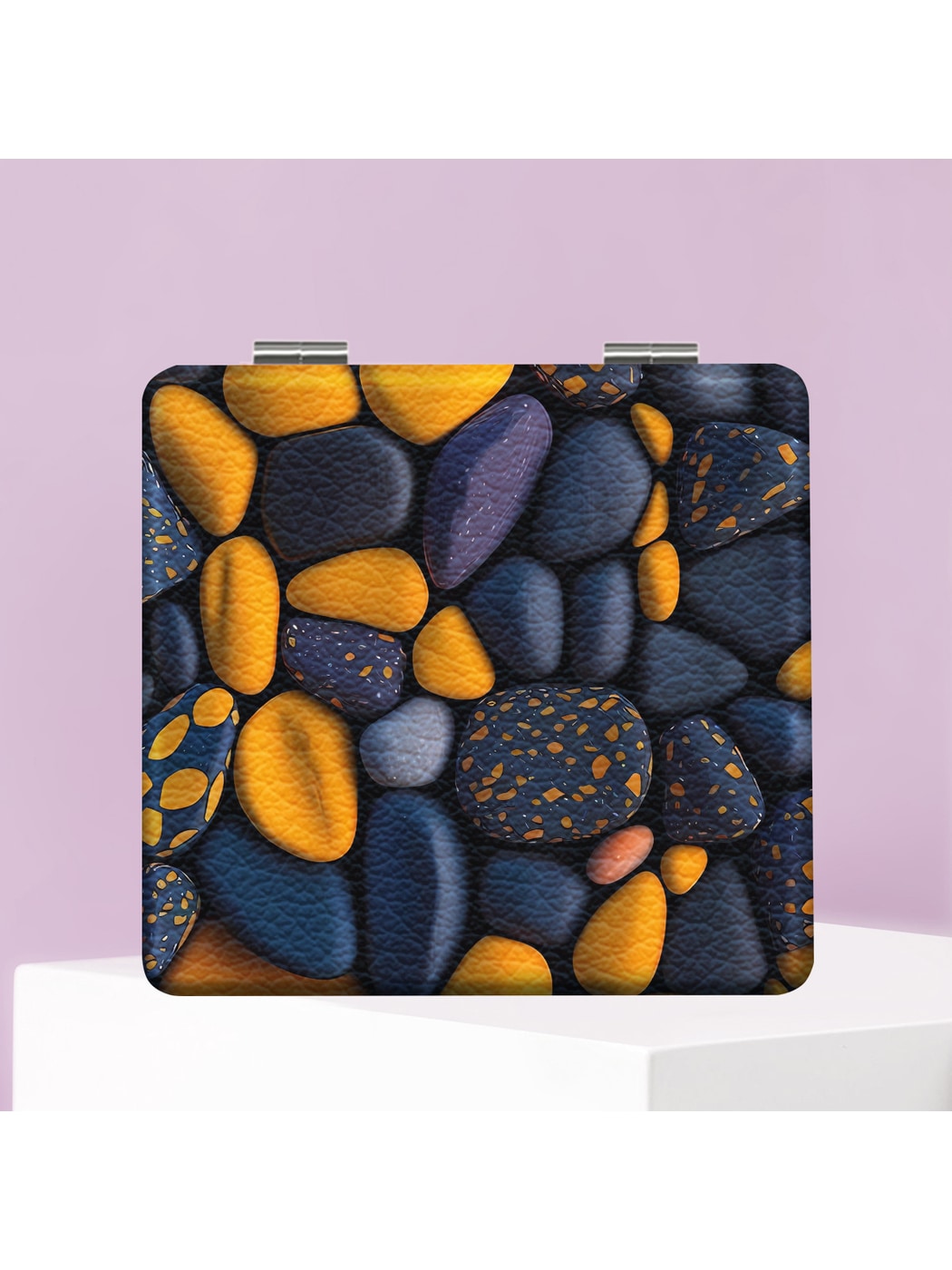 Mirroray - Pebble Pattern Folding Makeup Mirror