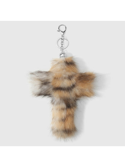Keypus - Y2K Plush Cross Shape Bag Charm Keychain