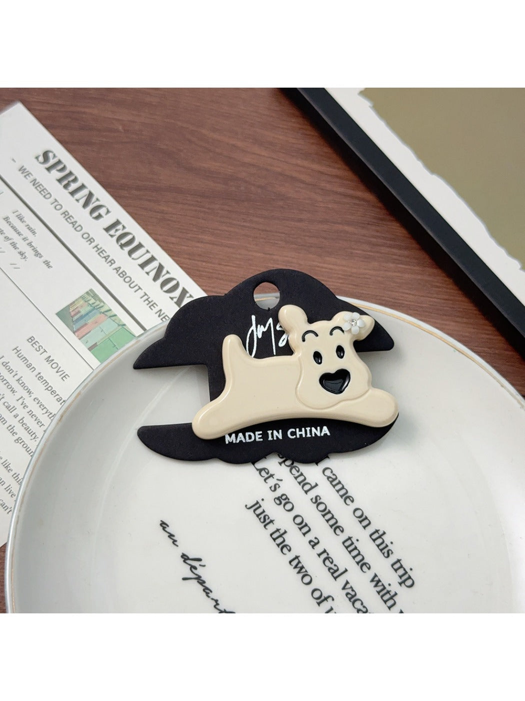 Beau - Happy Puppy Hair Clip