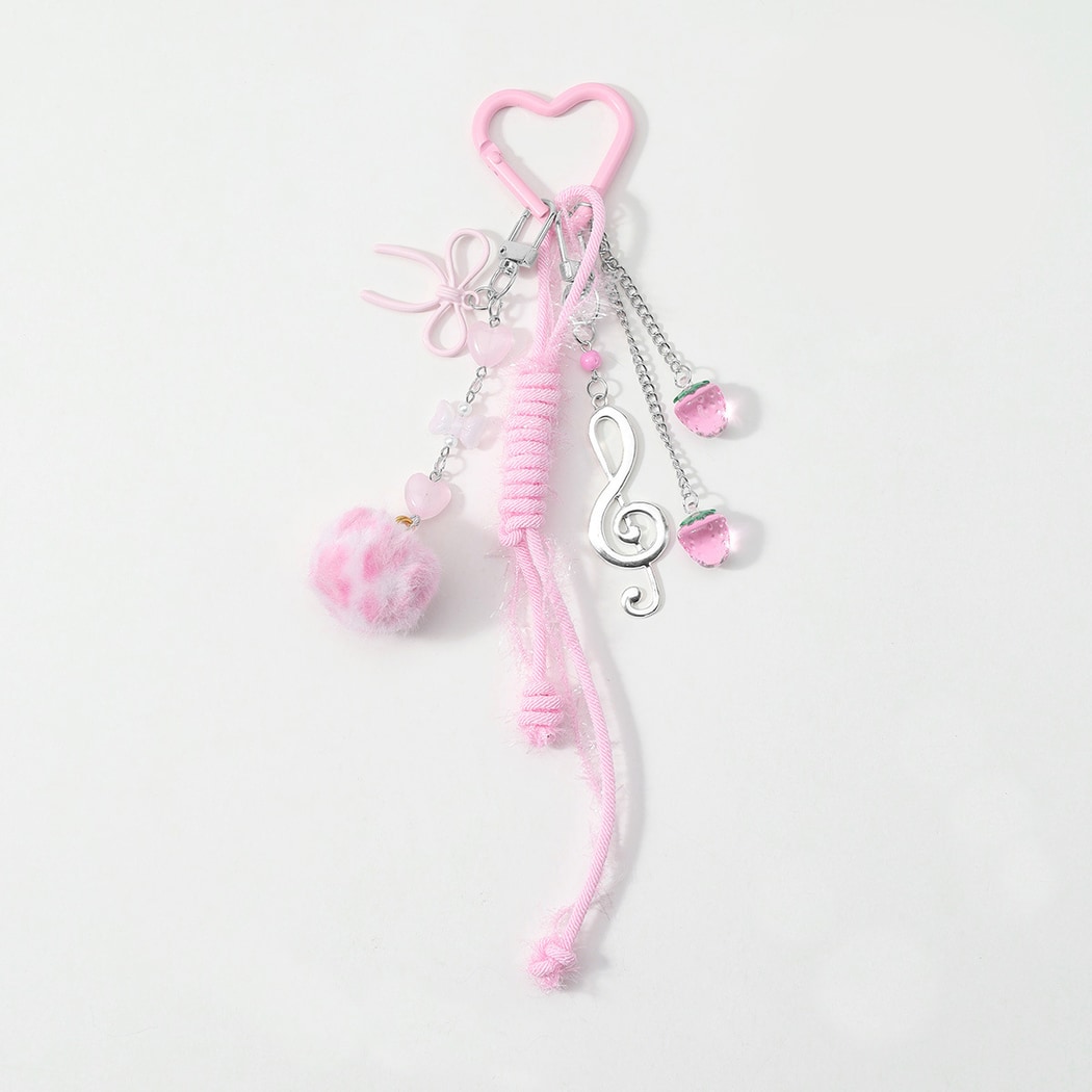 Keypus - Y2K Star Music Note Charm Keychain