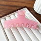 Beau - Minimalist Solid Color Plastic Claw Clip