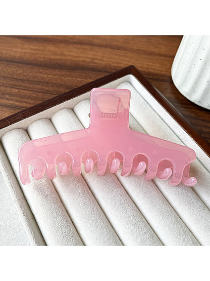 Beau - Minimalist Solid Color Plastic Claw Clip