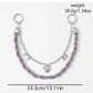 Keypus - Y2K Heart Chain Decorative Bag Charm Keychain