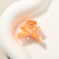 Beau - Glossy Plastic Bow Detail Side Hair Claw Clip